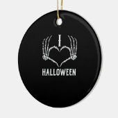 Halloween Skelet Handen Hart Schattigee Vrouwen Me Keramisch Ornament (Links)