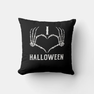 Halloween Skelet Handen Hart Schattigee Vrouwen Me Kussen