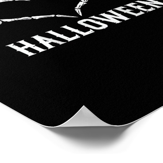 Halloween Skelet Handen Hart Schattigee Vrouwen Me Poster (Hoek)