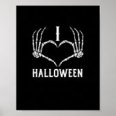 Halloween Skelet Handen Hart Schattigee Vrouwen Me Poster (Voorkant)