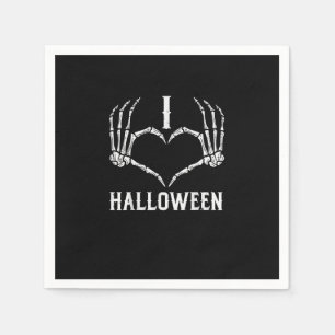 Halloween Skelet Handen Hart Schattigee Vrouwen Me Servet