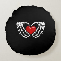 Halloween Skelet Handen Rond Hart