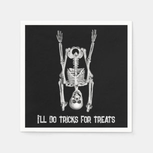 Halloween Skelet Hoofstand Humor Servet