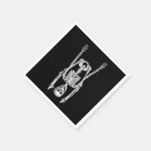 Halloween Skelet Hoofstand Servet (Hoek)