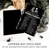 Halloween Skelet Huwelijks Tradities Bruidsspel Kaart