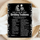 Halloween Skelet Huwelijks Tradities Bruidsspel Kaart