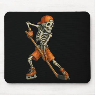 Halloween Skelet IJshockey Griezelig Seizoen Sport Muismat