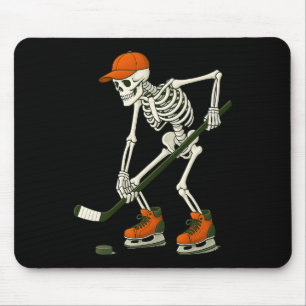 Halloween skelet ijshockey kostuum grappige mannen muismat