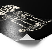 Halloween skelet Ik vond humerus grappig kostuum Foto Afdruk (Hoek)