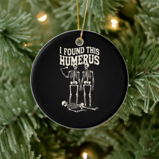 Halloween skelet Ik vond humerus grappig kostuum Keramisch Ornament (Boom)