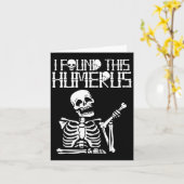 Halloween skelet Ik vond humerus grappig kostuum M Kaart (Gele Bloem)