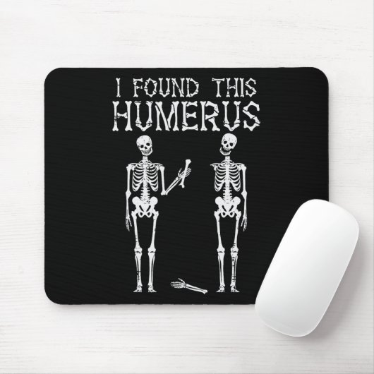 Halloween skelet Ik vond humerus grappig kostuum M Muismat (Met muis)