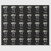 Halloween skelet ik vond opperarmbeen grappig kost cadeaupapier (Vlak)