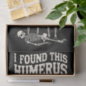 Halloween skelet ik vond opperarmbeen grappig kost tissuepapier (Geschenk)