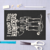 Halloween skelet ik vond opperarmbeen grappig kost tissuepapier (Craft)