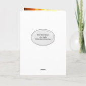 Halloween skelet in brand kaart (Achterkant)