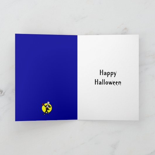 Halloween Skelet in Tuxedo Suit Kaart (Binnen)