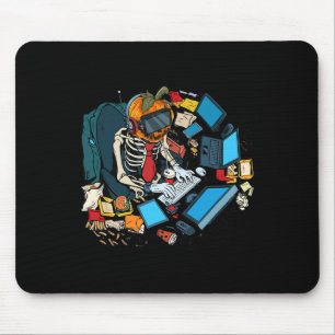 Halloween Skelet Jack O Lantern Gamer Boys Muismat
