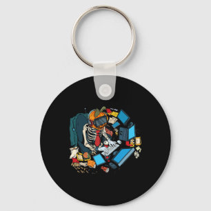Halloween Skelet Jack O Lantern Gamer Boys Sleutelhanger