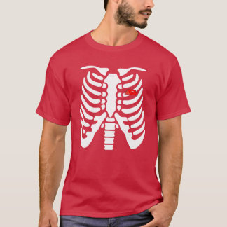 Halloween Skelet Kamperende familie T-shirt