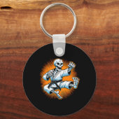 Halloween Skelet Karate 1 Sleutelhanger (Voorkant)