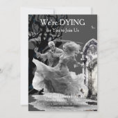 Halloween skelet koppel kostuum partij kaart (Voorkant)