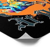 Halloween skelet kostuum poster (Hoek)