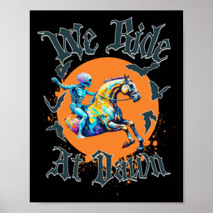 Halloween skelet kostuum poster