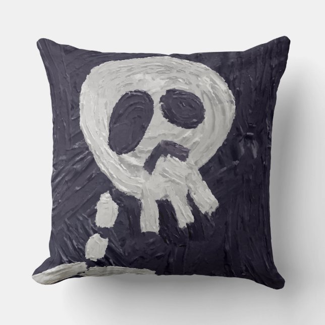 halloween skelet kussen (Voorkant)