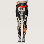 Halloween Skelet Leggings (Voorkant)