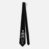 Halloween Skelet Menselijke anatomie kunst Stropdas (Voorkant)