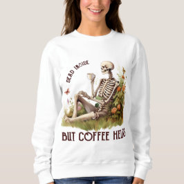 HALLOWEEN SKELET MET COFFIE TRUI