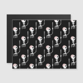 Halloween skelet met een zwaard (Voorkant / Achterkant)