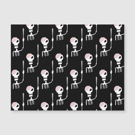 Halloween skelet met een zwaard (Voorkant)