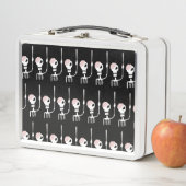 Halloween skelet met een zwaard (In situ)