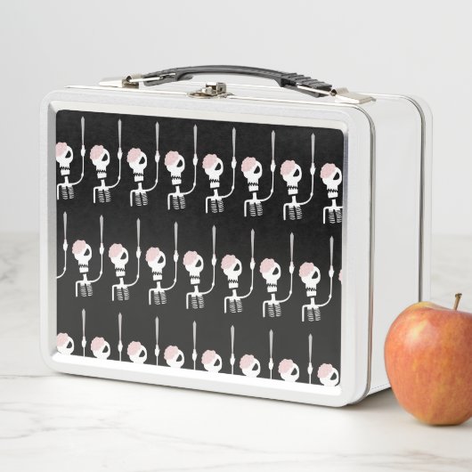 Halloween skelet met een zwaard (In situ)