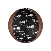 Halloween skelet met een zwaard basketbal (Verticaal)