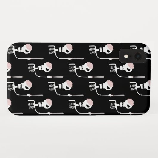 Halloween skelet met een zwaard Case-Mate iPhone case (Achterkant (horizontaal))