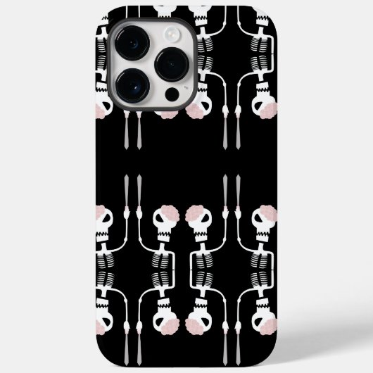 Halloween skelet met een zwaard Case-Mate iPhone case (Achterkant)