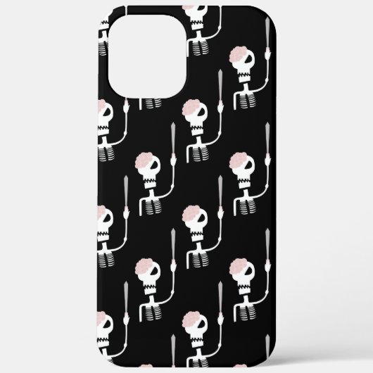 Halloween skelet met een zwaard Case-Mate iPhone case (Achterkant)