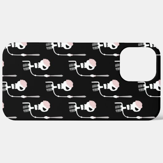 Halloween skelet met een zwaard Case-Mate iPhone case (Achterkant (horizontaal))