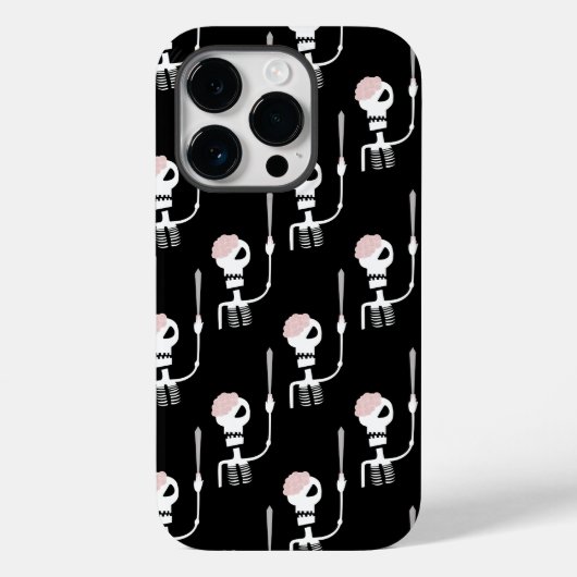 Halloween skelet met een zwaard Case-Mate iPhone case (Achterkant)