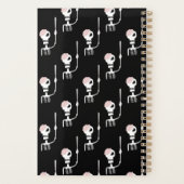 Halloween skelet met een zwaard planner (Achterkant)