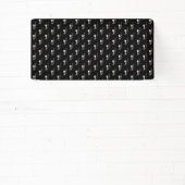 Halloween skelet met een zwaard spandoek (Insitu)