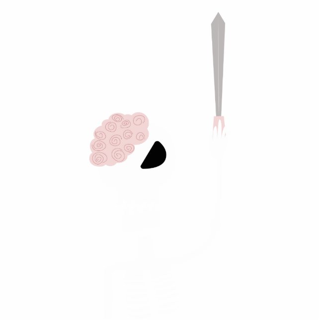 Halloween skelet met een zwaard staand fotobeeldje  (Voorkant)