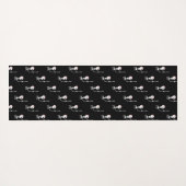 Halloween skelet met een zwaard yogamat (Achterkant (horizontaal))