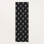 Halloween skelet met een zwaard yogamat (Achterkant)