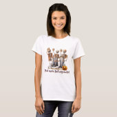 HALLOWEEN SKELET MET KOFFIE T-SHIRT (Voorkant volledig)