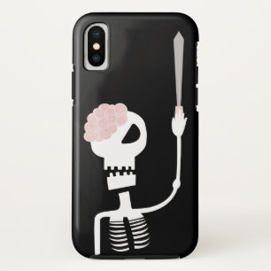 Halloween skelet met zwaard Case-Mate iPhone case