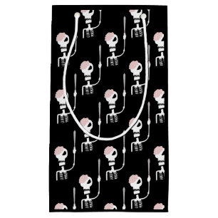 Halloween-skelet met zwaard klein cadeauzakje